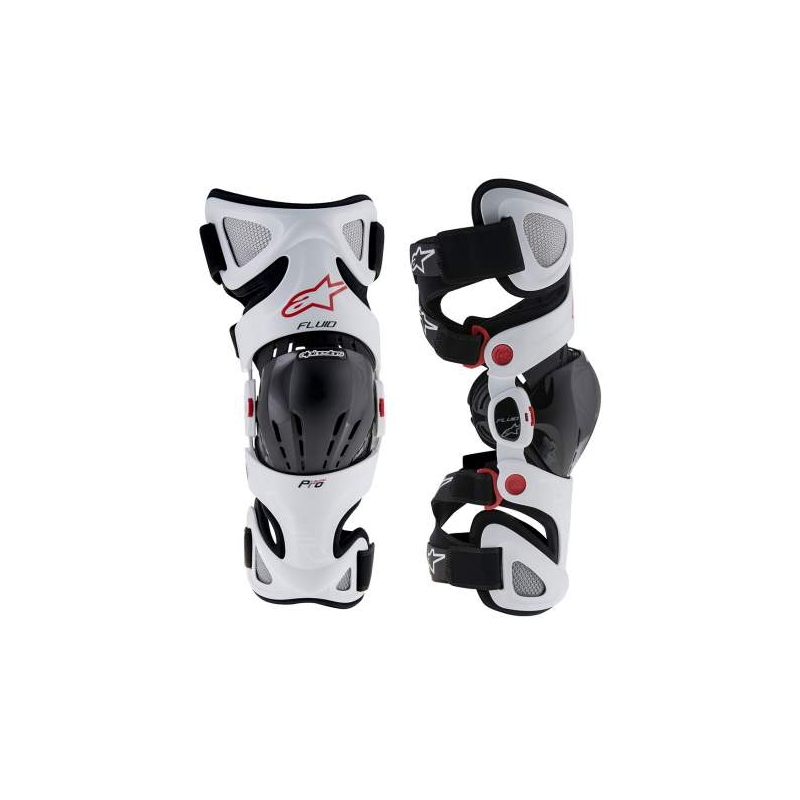 Alpinestars Fluid Pro fehér térdpárnák