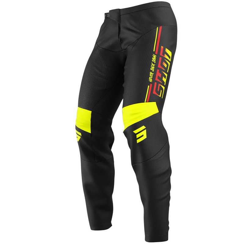Shot Devo Block motokrossz nadrág fluo sárga