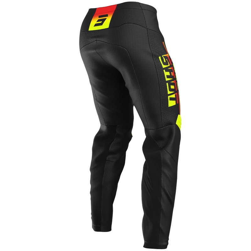 Shot Devo Block motokrossz nadrág fluo sárga
