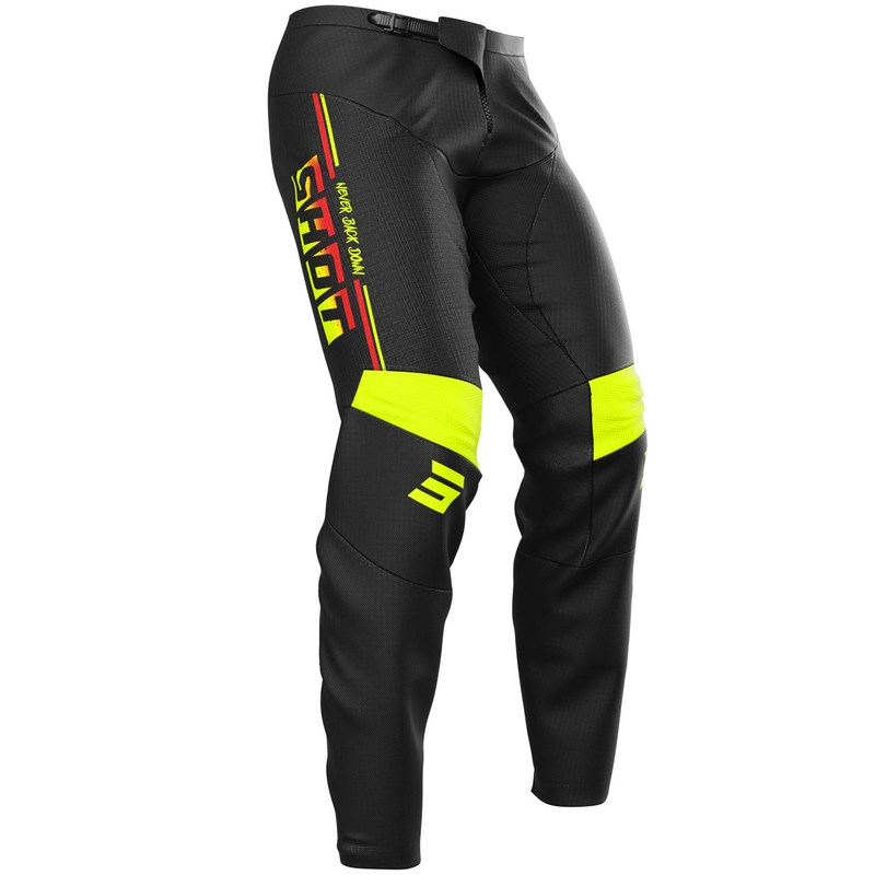 Shot Devo Block motokrossz nadrág fluo sárga