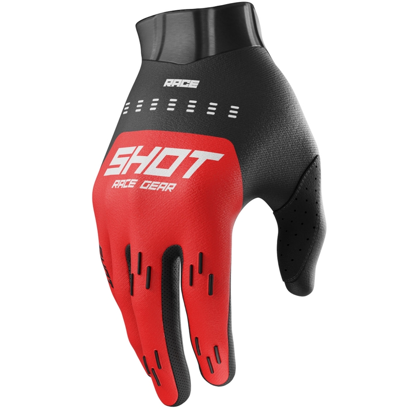 Shot Race Evo motokrossz kesztyű piros