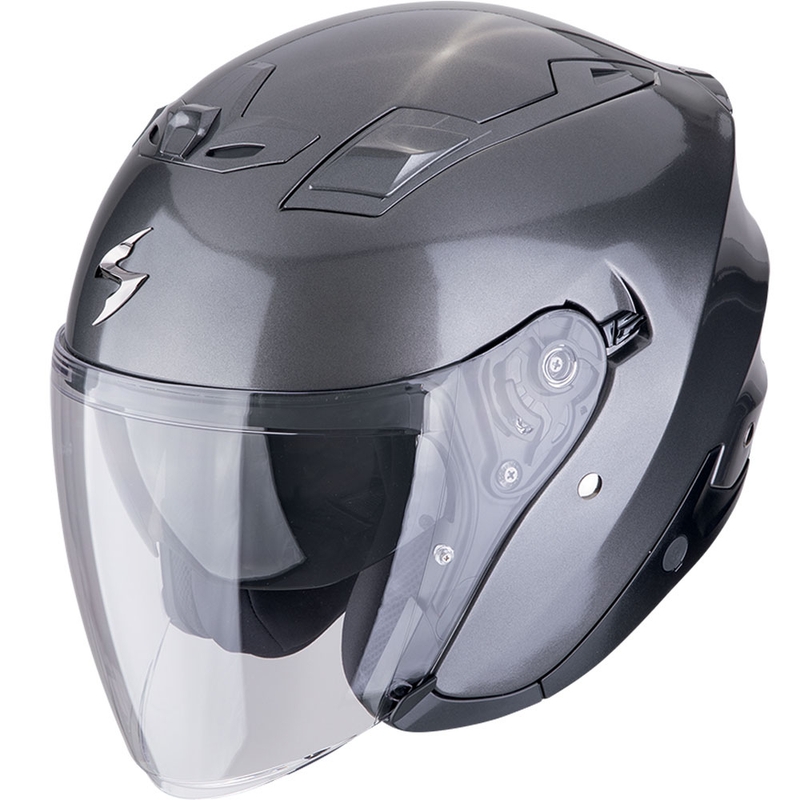 Scorpion EXO-Z1 SOLID nyitott motoros bukósisak metálszürke