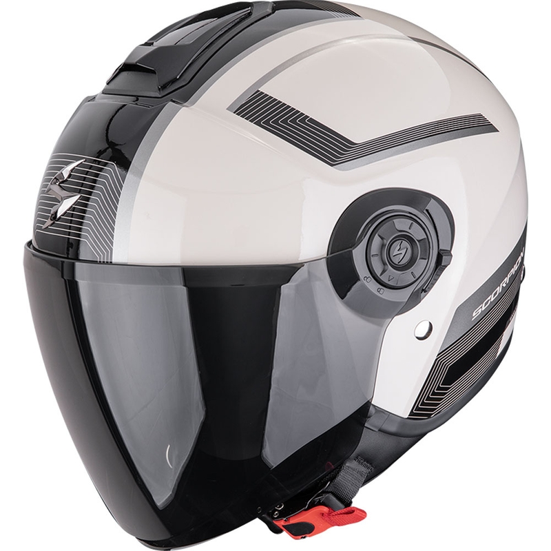 Scorpion EXO-CITY II Cosmos nyitott motoros bukósisak krémszínű-fekete