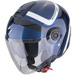Scorpion EXO-CITY II RIVA nyitott motorkerékpár sisak kék-fekete
