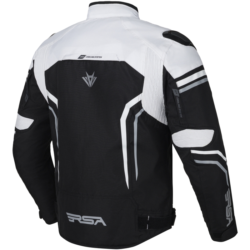 RSA Compact 2 EVO motoros kabát fekete-szürke-fehér