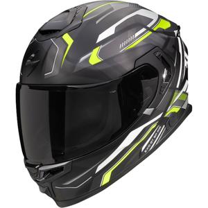 Scorpion EXO-GT SP Air Augusta zárt motoros bukósisak fekete-szürke-fluo sárga