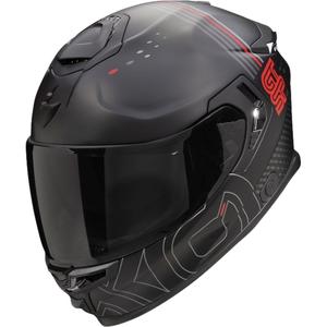 Scorpion EXO-GT SP AIR TECHLANE zárt motoros bukósisak fekete-szürke-piros