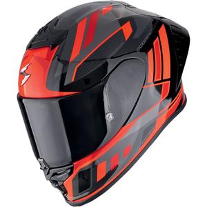 Scorpion EXO-R1 EVO II AIR VITAL zárt motoros bukósisak fekete-ezüst-piros