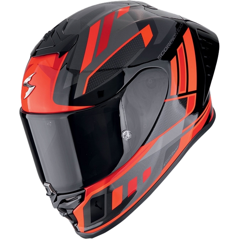 Scorpion EXO-R1 EVO II AIR VITAL zárt motoros bukósisak fekete-ezüst-piros