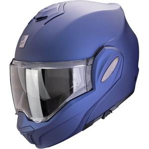 Scorpion EXO-TECH EVO PRO SOLID hátrahajható állú bukósisak metál kék matt