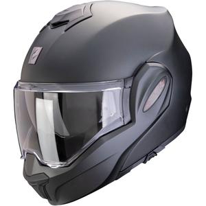 Scorpion EXO-TECH EVO PRO SOLID hátrahajthatú-állú bukósisak gyöngyház fekete matt