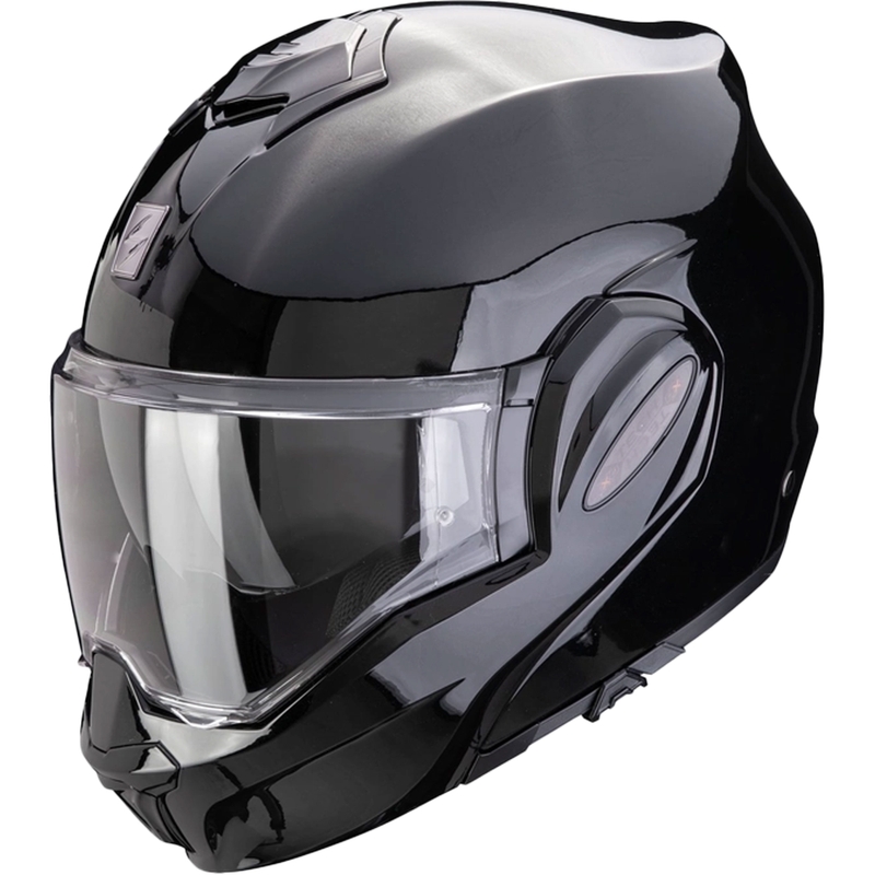 Scorpion EXO-TECH EVO PRO SOLID hátrahajható-állú bukósisak metál fekete