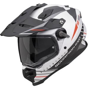 Scorpion ADF-9000 Air Feat enduro bukósisak matt fehér-fekete-piros