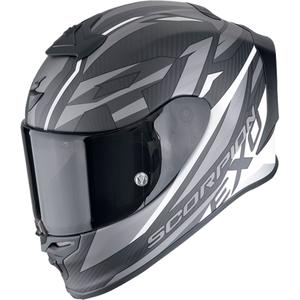 Scorpion EXO-R1 EVO CARBON AIR RUNNER zárt motoros bukósisak matt fekete-fehér
