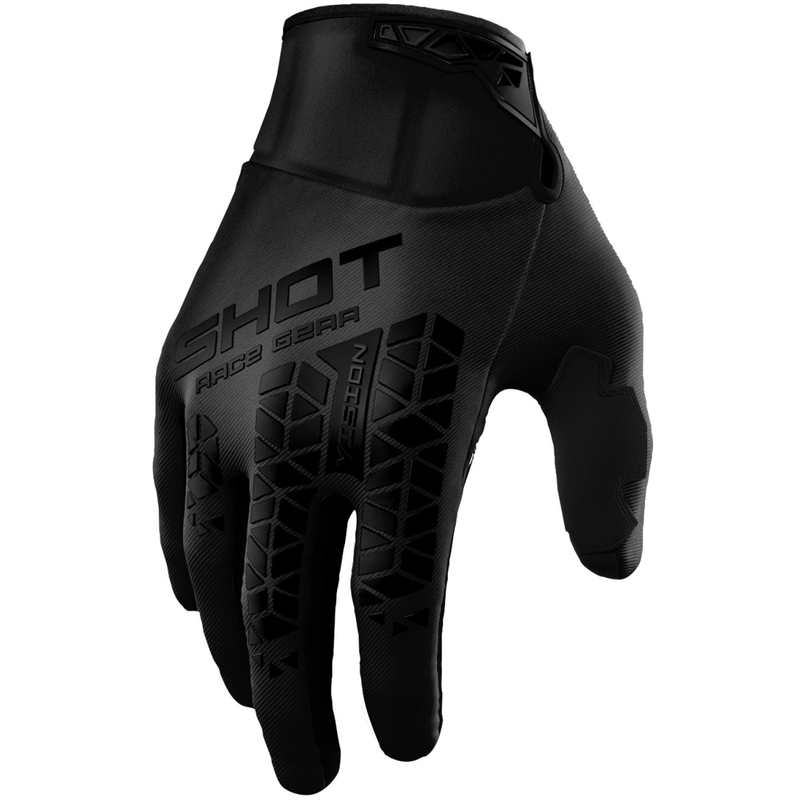 Shot Vision Tech motokrossz kesztyű fekete