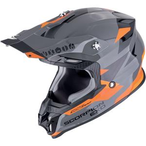 Scorpion VX-16 EVO AIR ROD motokrossz bukósisak szürke-narancssárga