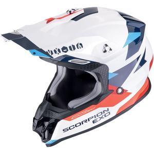 Scorpion VX-16 EVO AIR ROD motokrossz bukósisak fehér-piros-kék