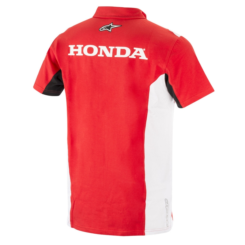 Alpinestars Honda póló piros gallérral