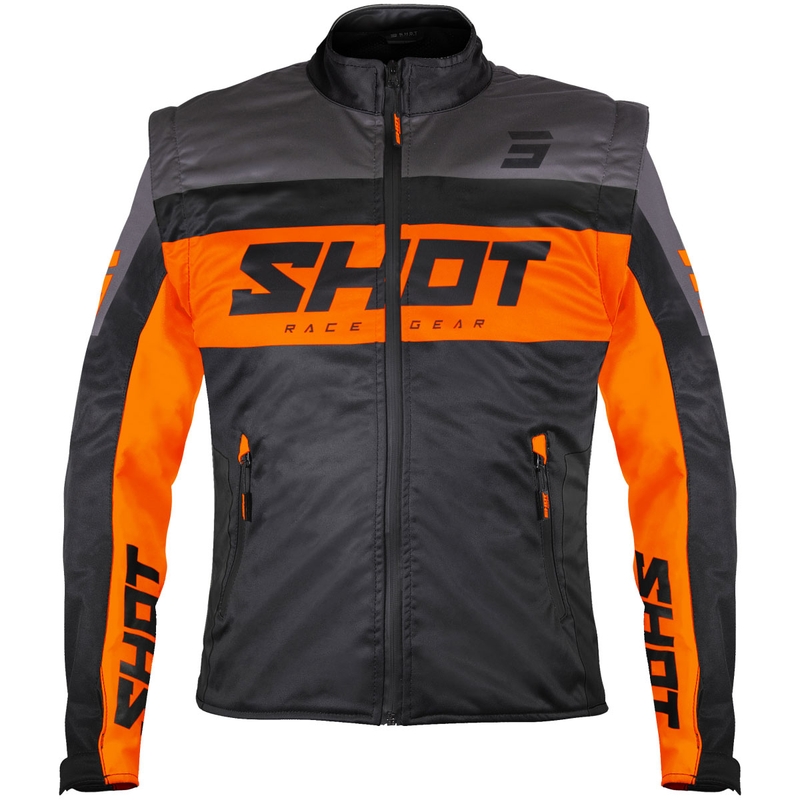 Shot Softshell Lite softshell kabát fekete-narancssárga
