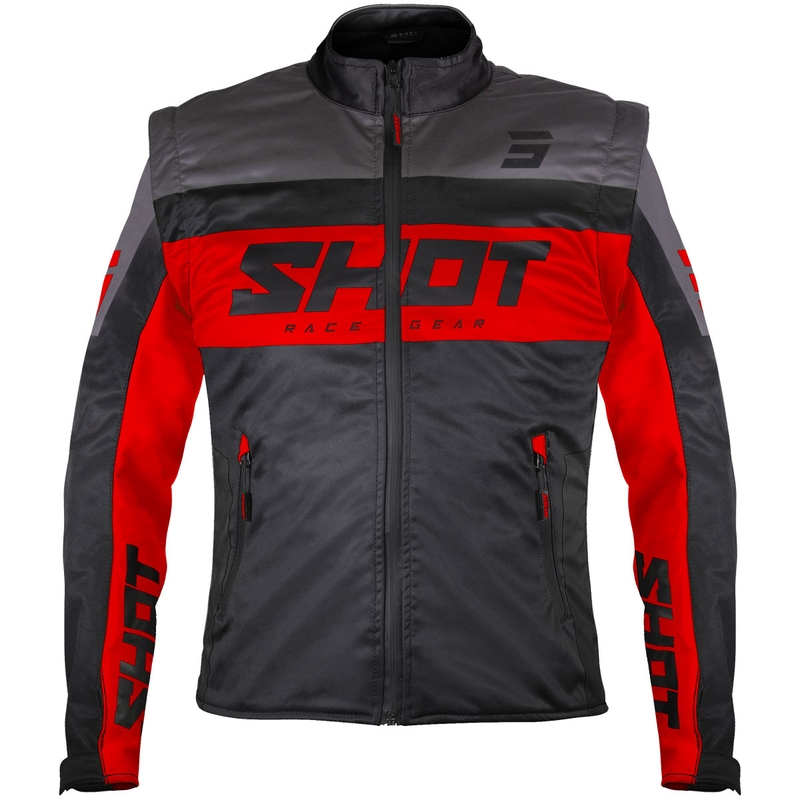 Shot Softshell Lite softshell kabát fekete-piros