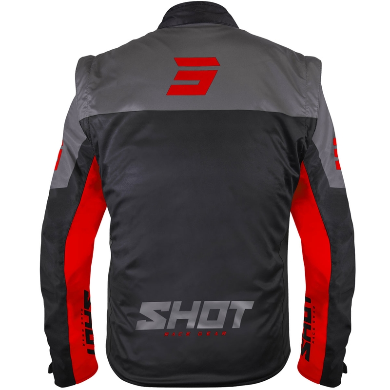 Shot Softshell Lite softshell kabát fekete-piros
