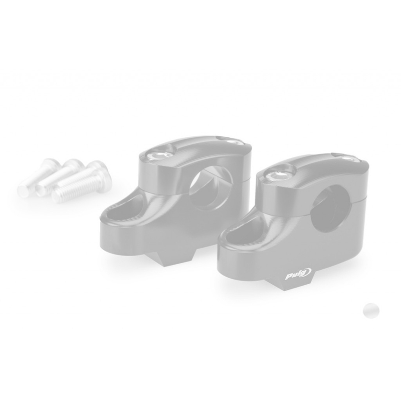 Risers PUIG PULLBACK ezüst height 20mm, d 25mm, back 16mm