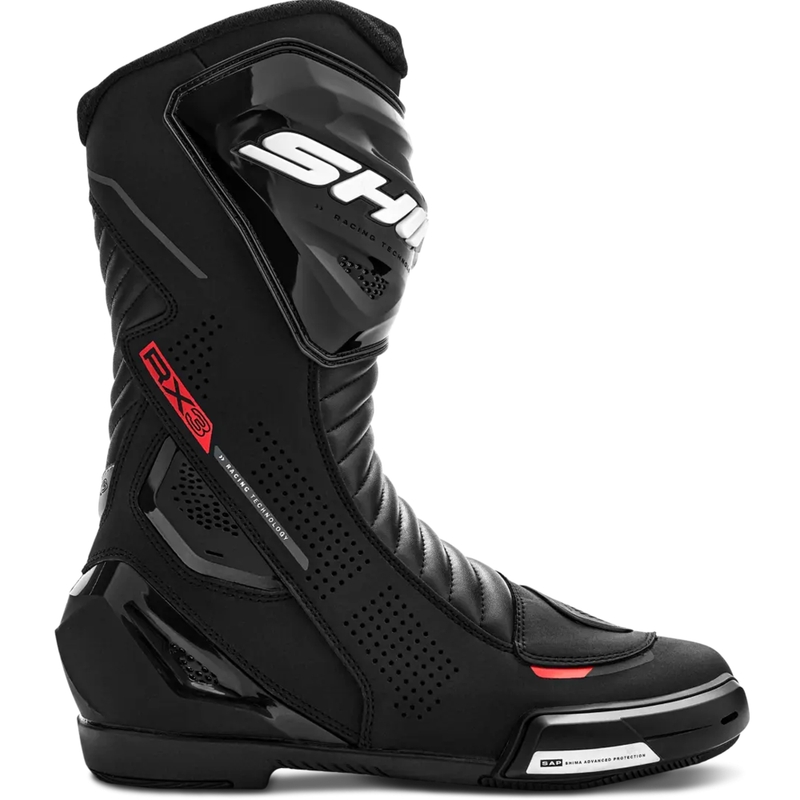 Shima RX-3 motoros csizma fekete-fluo piros