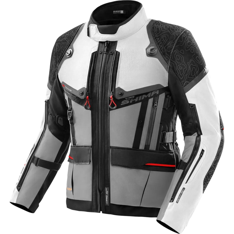 Shima Tracker motoros kabát világosszürke