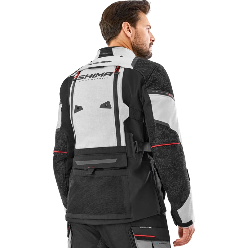Shima Tracker motoros kabát világosszürke