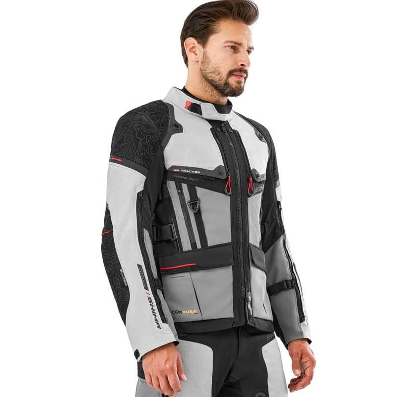 Shima Tracker motoros kabát világosszürke