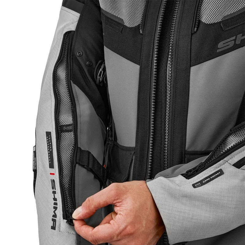 Shima Tracker motoros kabát világosszürke