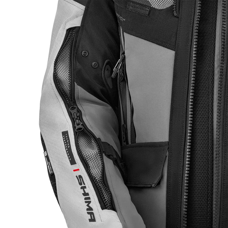 Shima Tracker motoros kabát világosszürke
