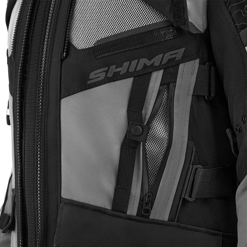 Shima Tracker motoros kabát világosszürke