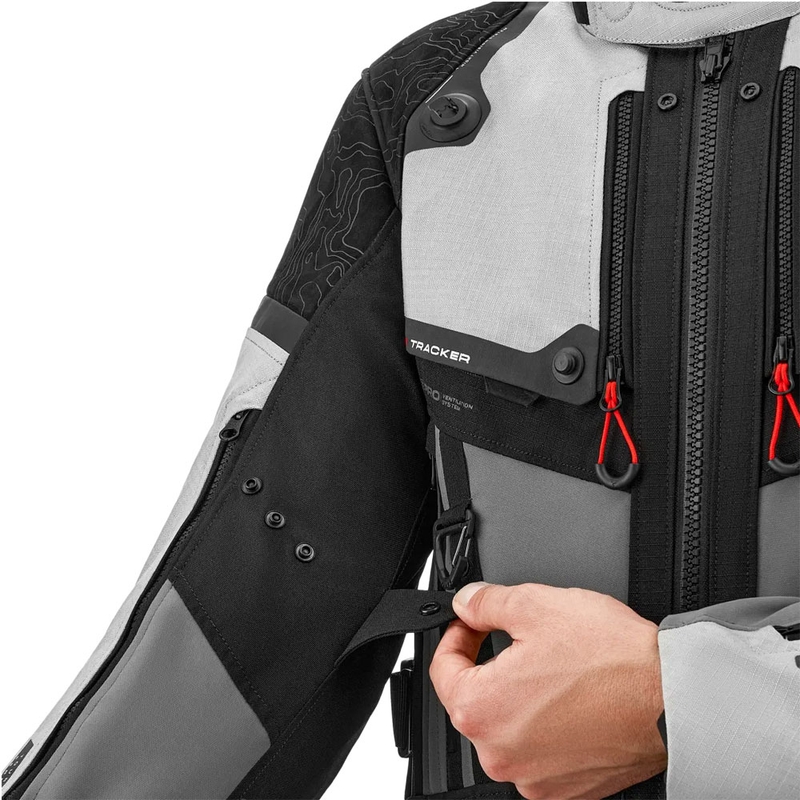 Shima Tracker motoros kabát világosszürke