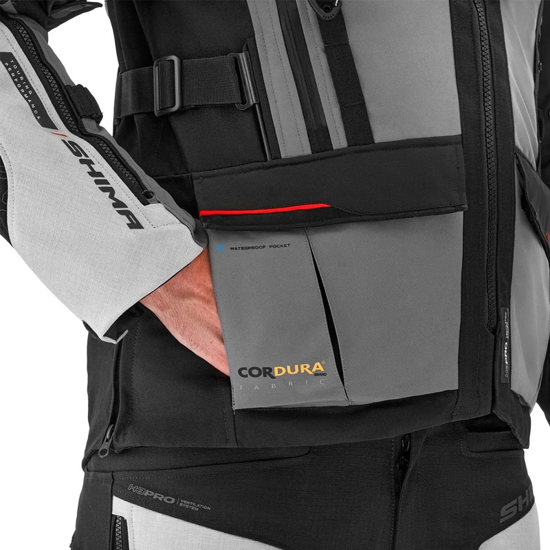 Shima Tracker motoros kabát világosszürke
