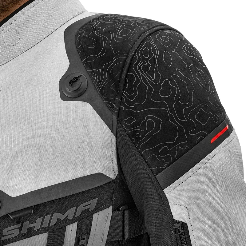 Shima Tracker motoros kabát világosszürke