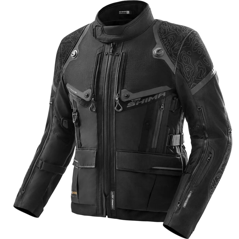 Shima Tracker motoros kabát fekete