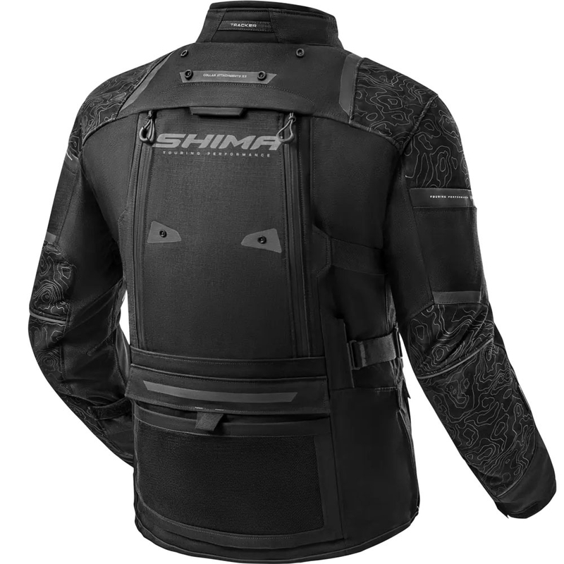 Shima Tracker motoros kabát fekete