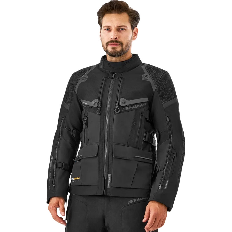 Shima Tracker motoros kabát fekete