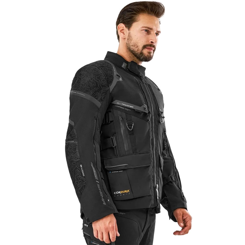 Shima Tracker motoros kabát fekete