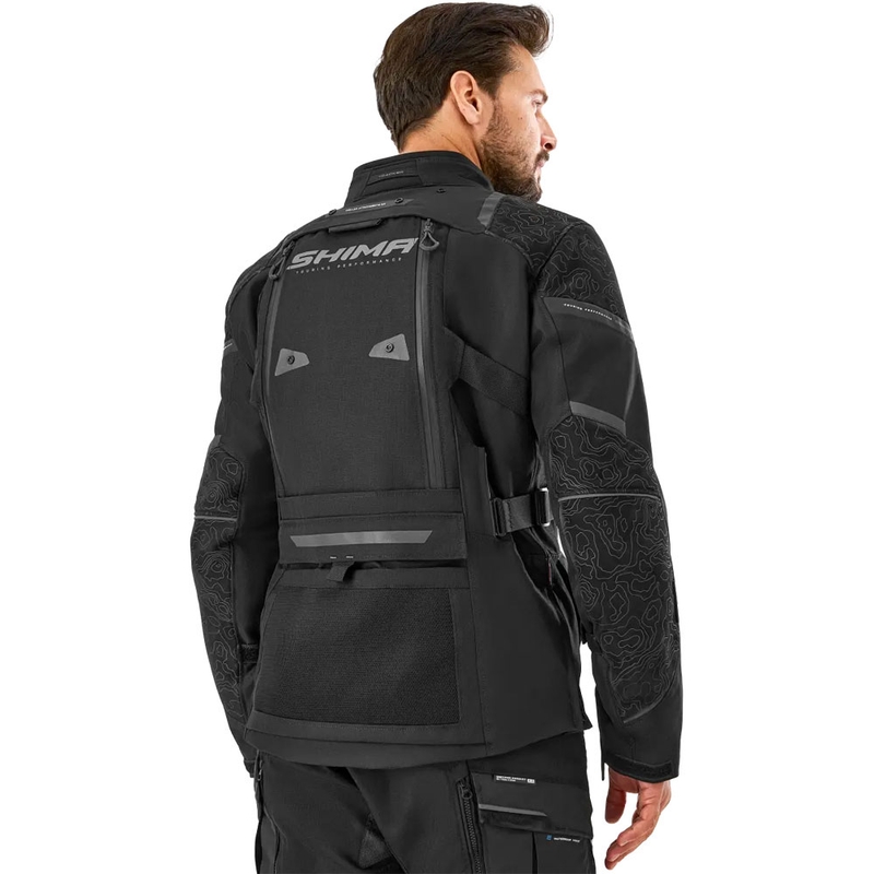 Shima Tracker motoros kabát fekete