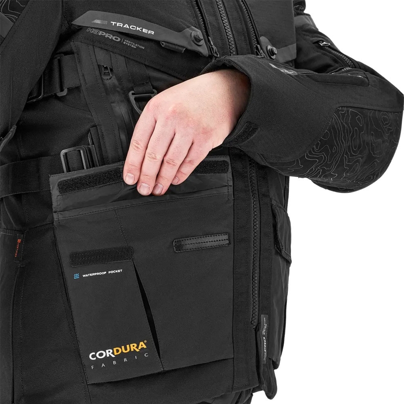 Shima Tracker motoros kabát fekete