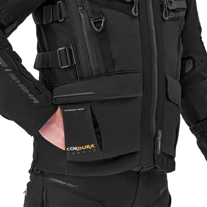Shima Tracker motoros kabát fekete