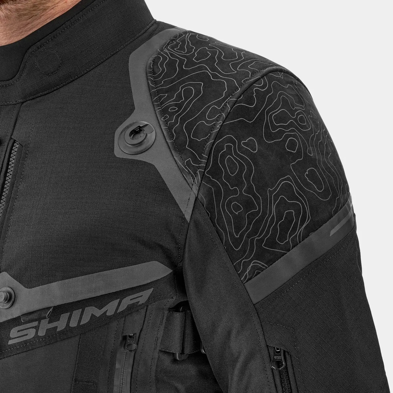 Shima Tracker motoros kabát fekete