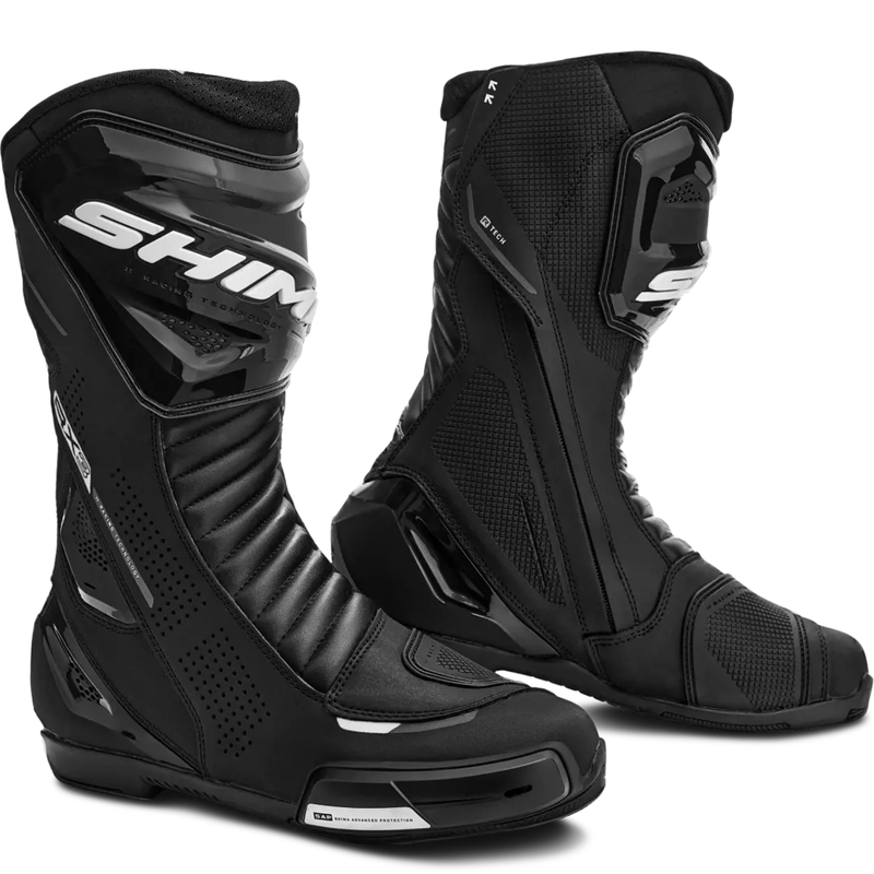 Shima RX-3 női motoros csizma fekete-fehér