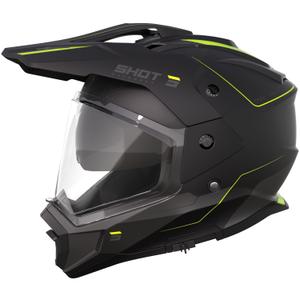 Enduro helma na motorku Shot Trek Max Vision Rally matná černo-fluo žlutá