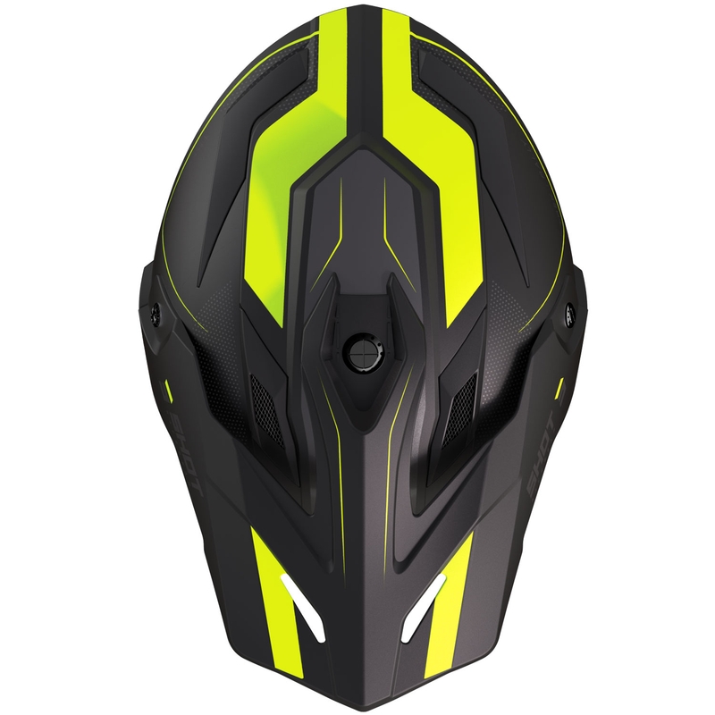 Shot Trek Max Vision Rally enduro motoros bukósisak matt fekete-fluo sárga