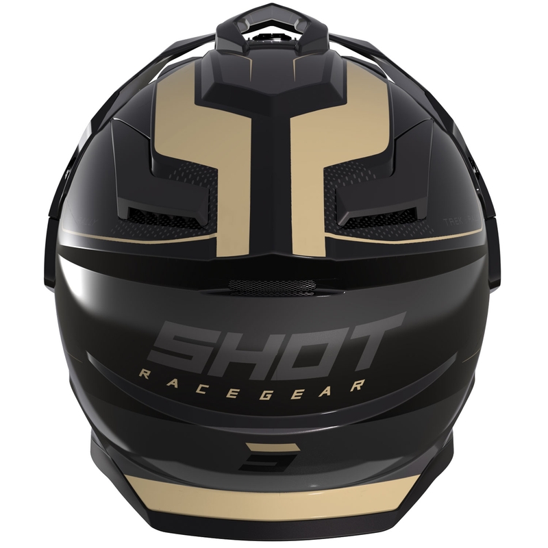Shot Trek Max Vision Rally enduro motoros bukósisak fényes fekete-homokos