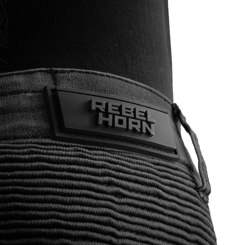 Rebelhorn Revolt Monolayer hosszabbított motoros farmernadrág fekete
