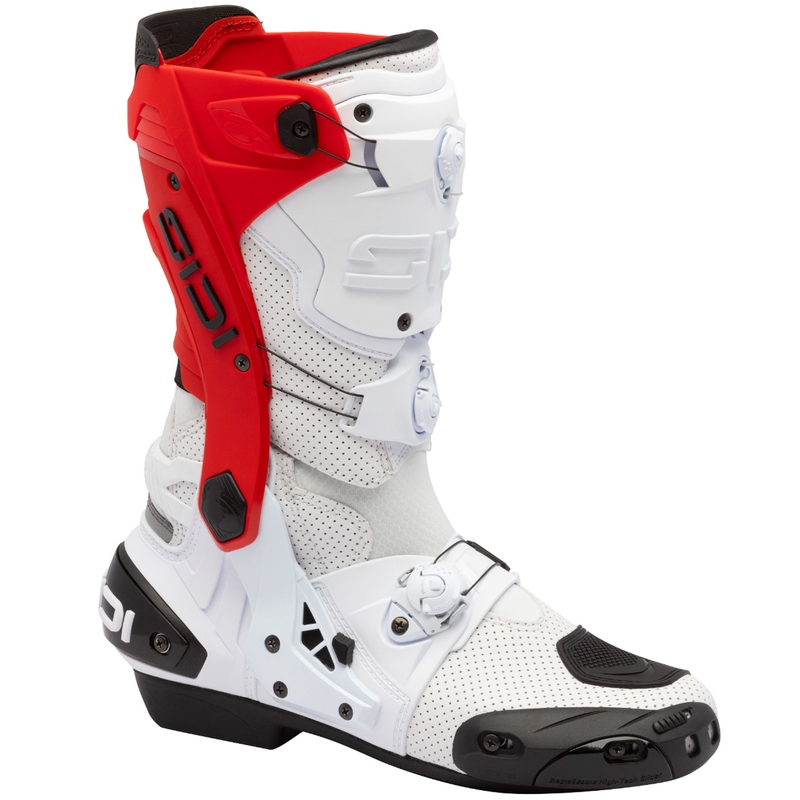 SIDI REX AIR motoros csizma fehér-piros